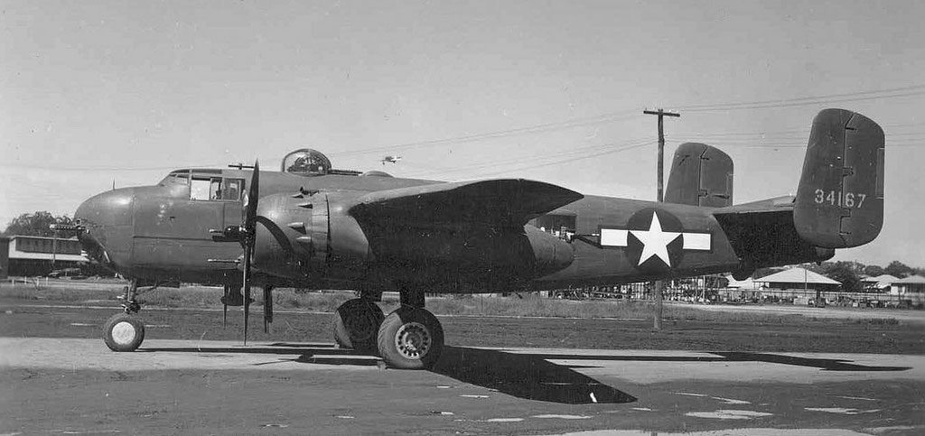 North American B-25H-1-NA s/n 43-4167 Eagle Farm Австралия 1943