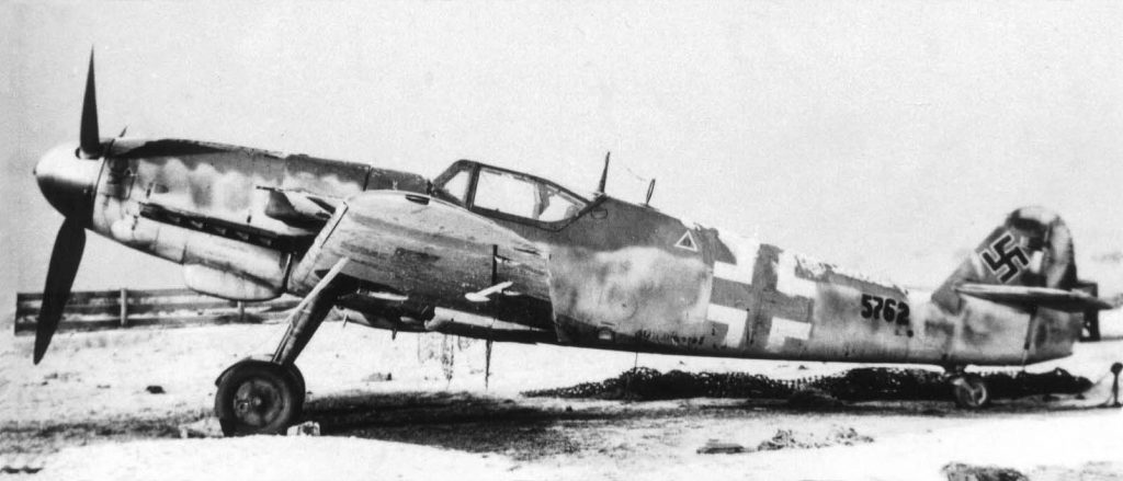 Messerschmitt Bf109 G-14/AS W.Nr 785762 сборки секретного объекта "Gauting", Obertraubling, зима 1944 года