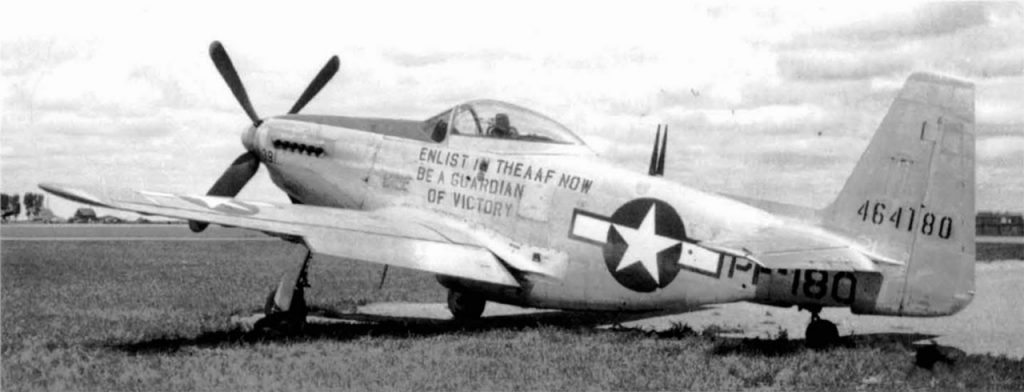 North American P-51H Mustang s/n 44-64180 PF-180 первый P-51H-5-NA, Bolling Field, Мэриленд