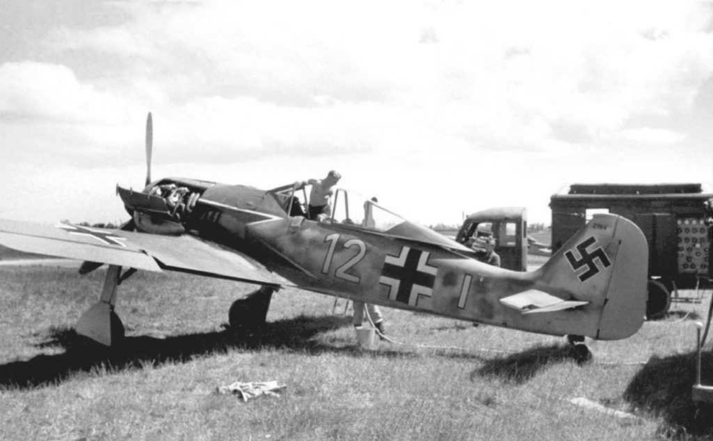 Focke-Wulf Fw.190 A-2 7./JG2 Théville Франция июнь 1942 г