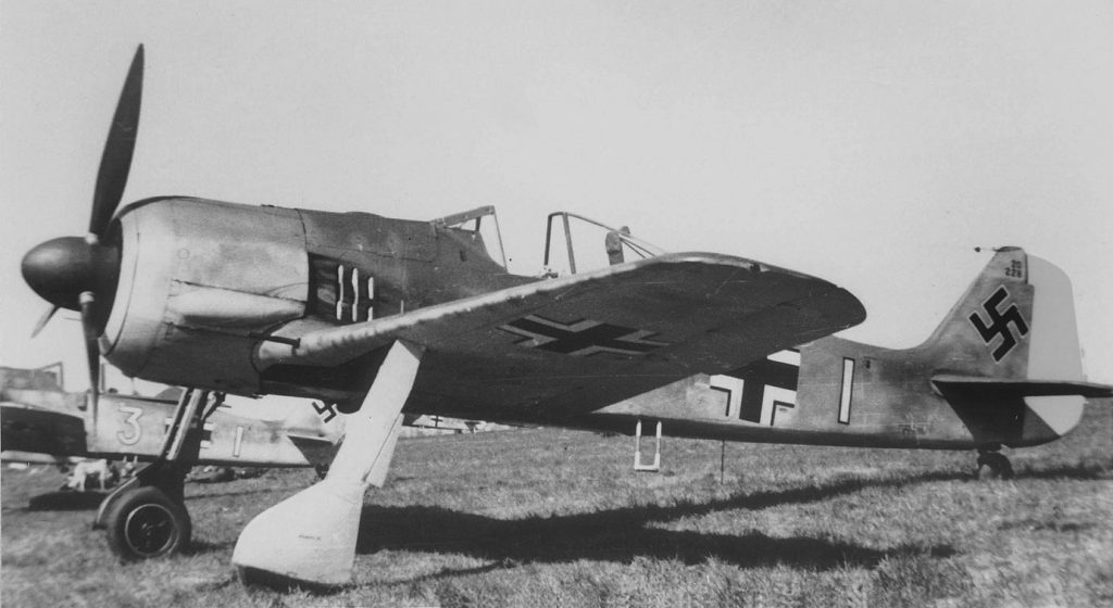 Focke-Wulf Fw.190 A-2 W.Nr 120228 9./JG2 Théville Франция 1942 г