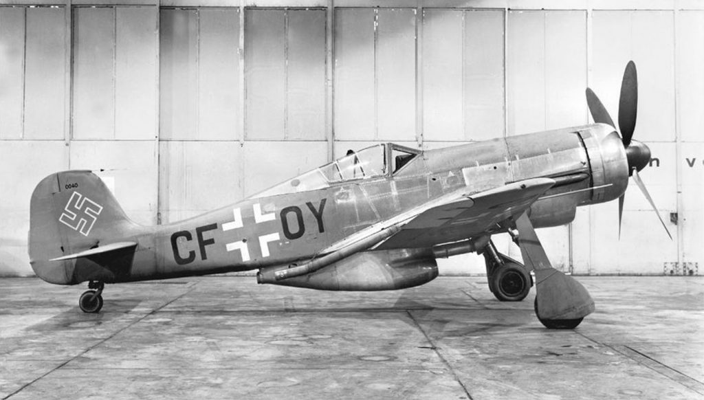 Focke-Wulf Fw.190 V18/U1 W.Nr 0040 CF+OY прототип Fw.190C с турбокомпрессором