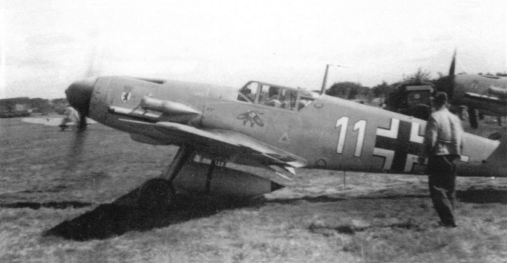 Messerschmitt Bf.109 F-4/R3 trop 4./JG27 Döberitz сентябрь 1941 года