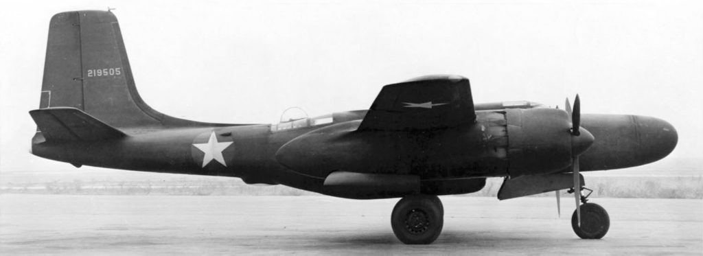 Douglas XA-26A-DE (s/n 41-19505) прототип ночного истребителя, "чужой" номер 219505