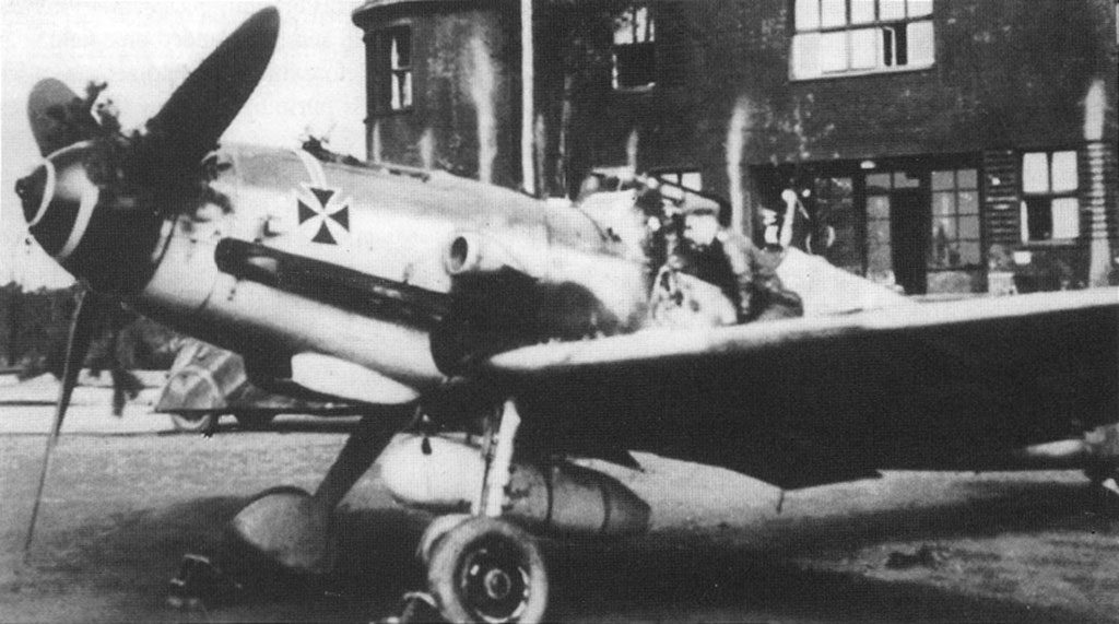 Messerschmitt Bf.109G-5/AS W.Nr 110064 майор Gunther Specht Stab II/JG11 Eschborn, 8 апреля 1944