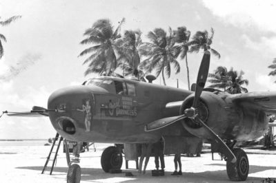 North American B-25G-5-NA Mitchell s/n 42-64977 "Coral Princess" 7AF, 41BG, 820BS Тихий Океан 1944