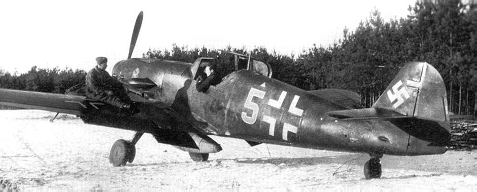 Messerschmitt Bf.109 G-6/AS "Grüne 5" Oblt. Manfred Dieterle 2./Erg.JG 2 декабрь 1944 года