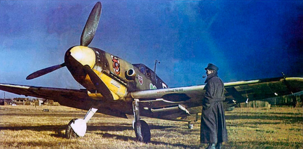 Messerschmitt Bf.109G из 9./JG54 1942 год