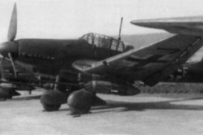 Junkers Ju.87 G-2 аэродром Gütersloh апрель 1945 года