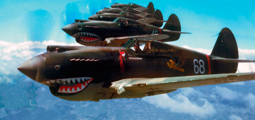 Curtiss P-40 Flying Tigers in Color