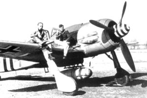 Focke-Wulf Fw.190 A-7 Uffz. Oskar Bösch "Sturmstaffel 1", Salzwedel Германия, весна 1944 года