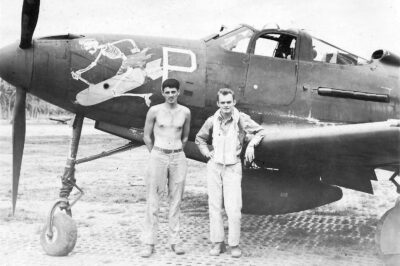 Bell P-39D-1-BE Airacobra, skeleton on bomb, 35FS 8FG 5AF, Новая Гвинея 1943 год
