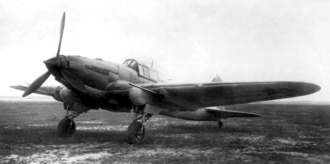 Ил-2 НС-37 №302349 с 37-мм пушками на Госиспытаниях в НИИ ВВС, 1943 год