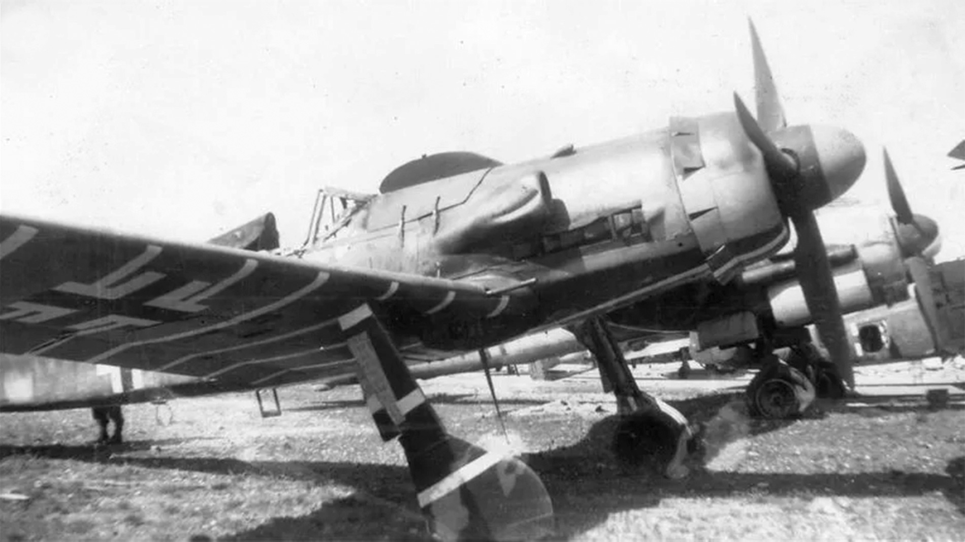 Focke-Wulf Fw.190 D-11 W.Nr 220010 "Красная 4" JV.44 (ex. "Белая 58" VFS-GdJ), München-Riem, 1945 год