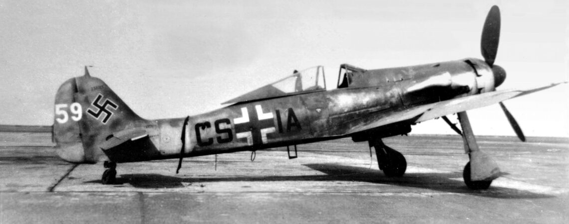 Прототип Fw.190 D-12 CS+IA, Focke-Wulf Fw.190 V63 W.Nr 350165