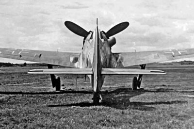 Прототип Focke-Wulf Fw.190 D-11 (Fw.190 V56, W.Nr 170924) вид сзади