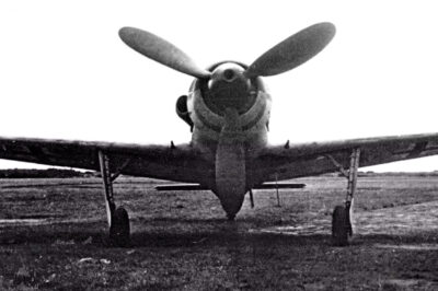 Прототип Focke-Wulf Fw.190 D-11 (Fw.190 V56, W.Nr 170924) вид спереди